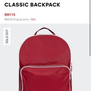 Adidas Bold Red Backpack